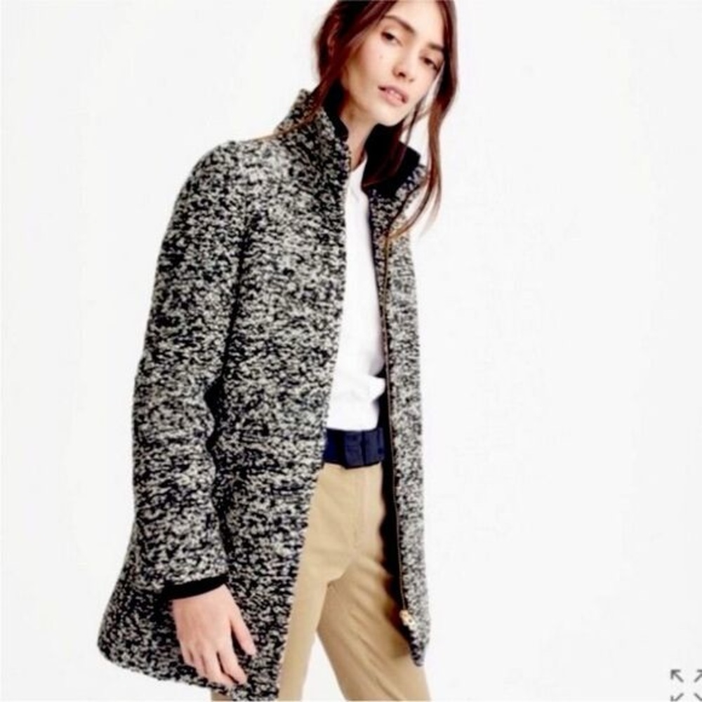 NWT J. Crew Italian Wool Lodge Coat - Picture 3 of 14